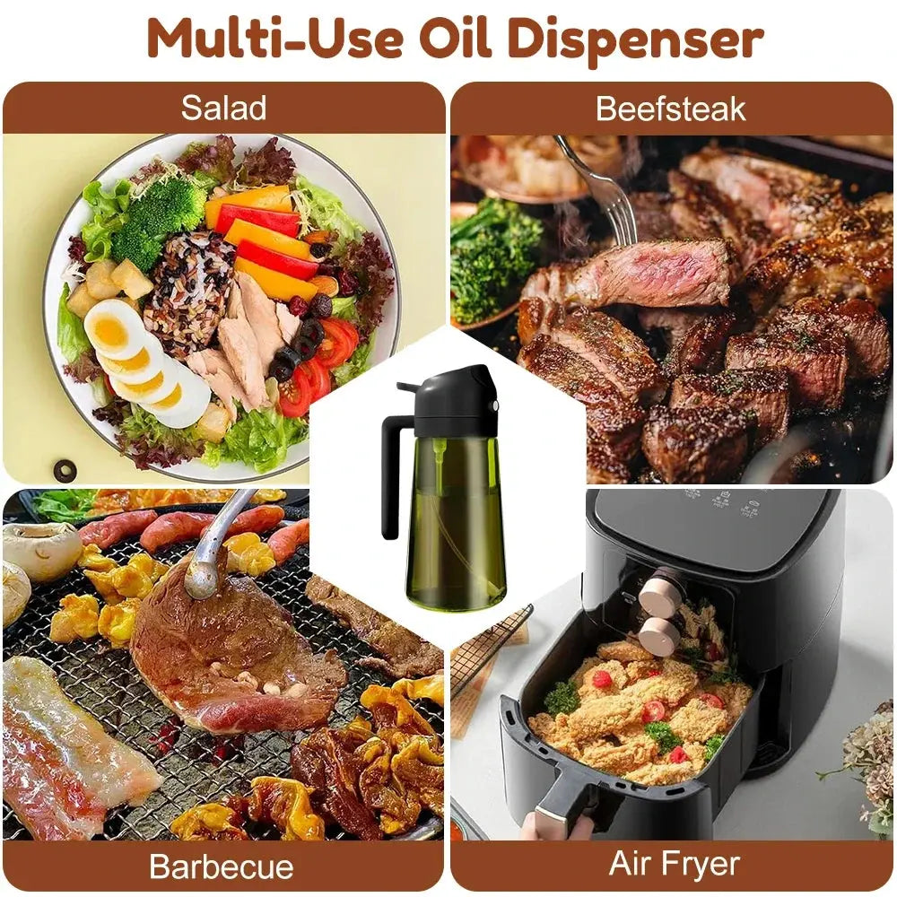 470 ML Dark Glass Oil Sprayer Bottle OrdexHome.com