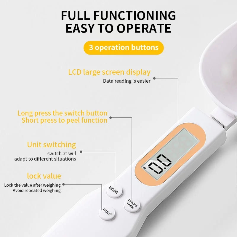 Electronic Kitchen Scale 500g 0.1g LCD Digital Measuring Food Flour Digital Spoon Scale Mini Kitchen Tool for Milk Coffee Scale OrdexHome.com
