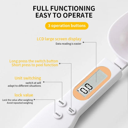 Electronic Kitchen Scale 500g 0.1g LCD Digital Measuring Food Flour Digital Spoon Scale Mini Kitchen Tool for Milk Coffee Scale OrdexHome.com