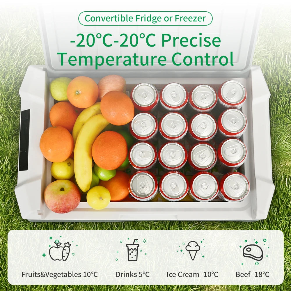 Alpicool NL 25L 35L 45L Car Refrigerator 12V Compressor Fridge Freezer 12/24V DC 100-240V AC Portable Cooler for Camping Travel OrdexHome.com