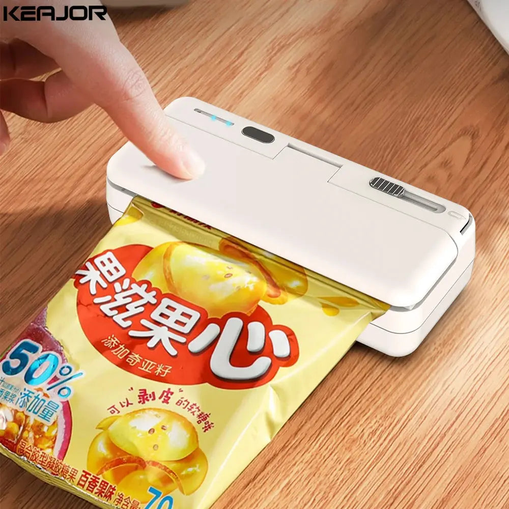 Mini Sealer Plastic Bag Sealing - USB Rechargeable OrdexHome.com