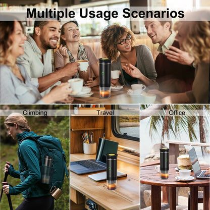 Wireless Electric Portable Espresso Coffee Machine for Car & Home Camping Coffee Maker 3-in-1 Capsule Powder Travel Coffee Maker OrdexHome.com