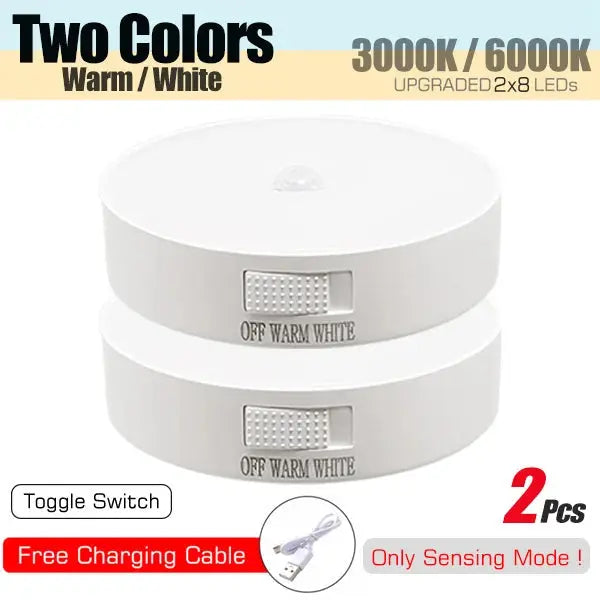 Motion Sensor Light USB Rechargeable Night Light LED Lamp OrdexHome.com