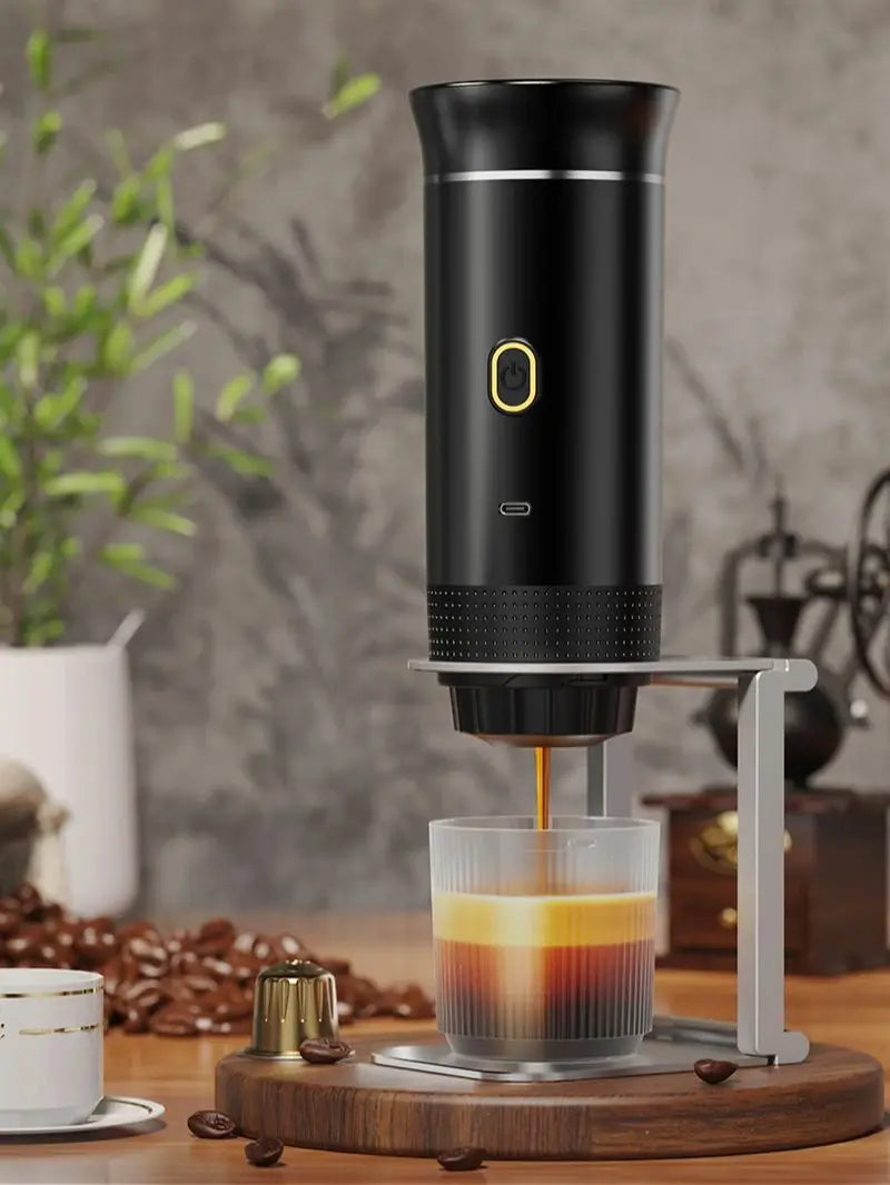 Wireless Electric Portable Espresso Coffee Machine for Car & Home Camping Coffee Maker 3-in-1 Capsule Powder Travel Coffee Maker OrdexHome.com