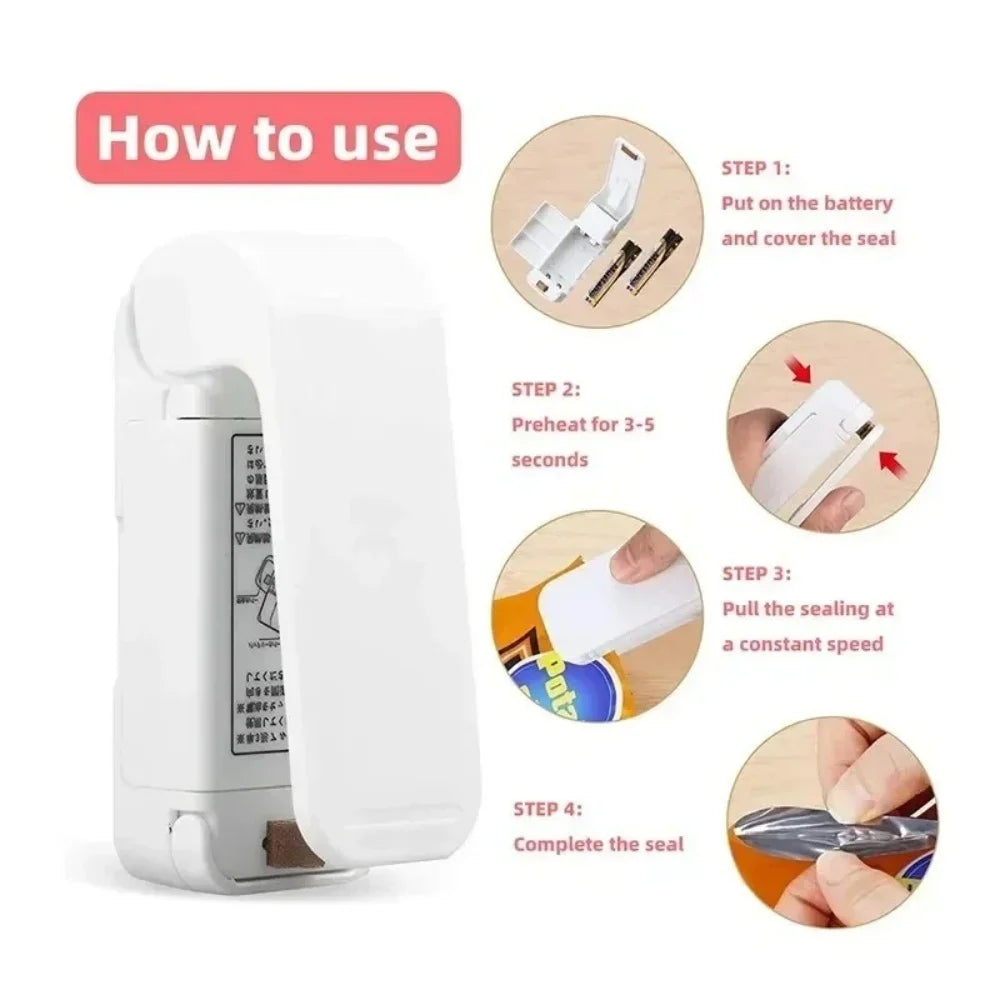 Mini Heat Bag Sealing Machine Plastic Food Bag OrdexHome.com