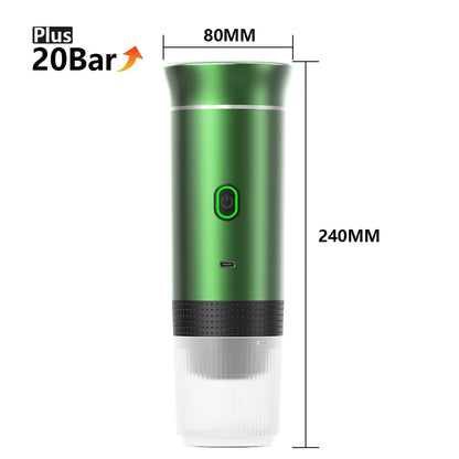 Wireless Electric Portable Espresso Coffee Machine for Car & Home Camping Coffee Maker 3-in-1 Capsule Powder Travel Coffee Maker OrdexHome.com